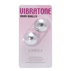 Серебристые шарики VIBRATONE DUO BALLS SILVER BLISTERCARD (Seven Creations 7224S BCD GP)