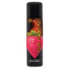 Разогревающий лубрикант Fun Flavors 4-in-1 Sexy Strawberry с ароматом клубники - 89 мл. (Wet International Inc. 20423)