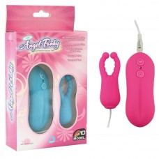 Розовый вибростимулятор с усиками Angel Baby NIpple Cock clips  (Howells 33002-pink)