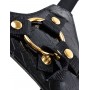 Чёрный с золотом женский страпон Designer Strap-On (Pipedream PD3984-23)