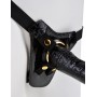 Чёрный с золотом женский страпон Designer Strap-On (Pipedream PD3984-23)