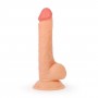 Реалистичный фаллоимитатор Erowoman с мошонкой на присоске - 20 см. (Bior toys ER-30065)