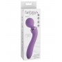 Фиолетовый двусторонний вибростимулятор Duo Wand Massage-Her - 19,6 см. (Pipedream PD4940-12)