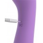 Фиолетовый двусторонний вибростимулятор Duo Wand Massage-Her - 19,6 см. (Pipedream PD4940-12)