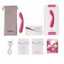 Ярко-розовый G-стимулятор IRIS Clitoral   G-spot Vibrator - 18 см. (Svakom S-11)