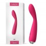 Ярко-розовый G-стимулятор IRIS Clitoral   G-spot Vibrator - 18 см. (Svakom S-11)