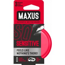 Ультратонкие презервативы в железном кейсе MAXUS Sensitive - 3 шт. (Maxus MAXUS Sensitive №3)