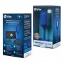 Синяя пробка для ношения с вибрацией Snug Plug 4 - 14 см. (b-Vibe BV-015-NAV)