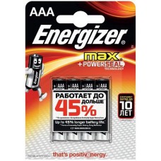 Батарейки Energizer MAX E92/AAA 1,5V - 4 шт. (Energizer E300157303P)