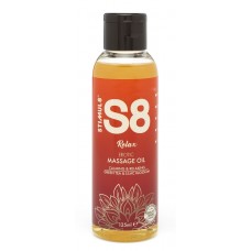 Массажное масло S8 Massage Oil Relax с ароматом зеленого чая и сирени - 125 мл. (Stimul8 STEM97415)