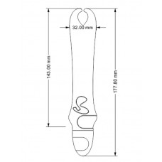 Розовый вибратор с рожками Pedicel - 17,8 см. (Yuanse V-0011)