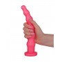 Розовый гелевый анальный стимулятор - 20 см. (LOVETOY (А-Полимер) 431400)