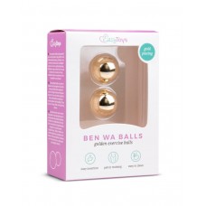 Золотистые вагинальные шарики без сцепки Ben Wa Balls (Easy toys ET075GLD)