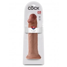 Кофейный фаллоимитатор-гигант на присоске 14  Cock - 36 см. (Pipedream PD5540-22)