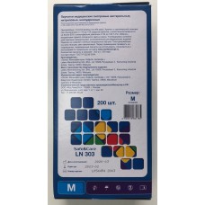 Фиолетовые нитриловые перчатки Safe Care размера M - 200 шт.(100 пар) (Rubber Tech Ltd LN 303 M)