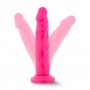 Розовый реалистичный фаллоимитатор на присоске NEO 7.5INCH DUAL DENSITY COCK - 17 см. (Blush Novelties BL-29110)