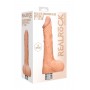 Телесный вибратор Vibrating Dildo With Balls - 25 см. (Shots Media BV REA085FLE)