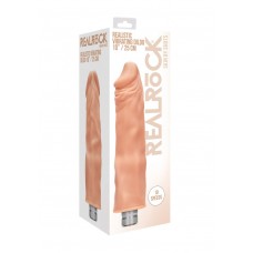 Телесный вибратор-реалистик Vibrating Dildo - 27,5 см. (Shots Media BV REA089FLE)