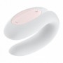 Белый вибратор для пар Double Joy с управлением через приложение (Satisfyer J2008-16-2)