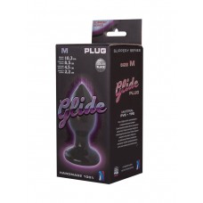 Черный анальный плаг Glide M - 10,3 см. (LOVETOY (А-Полимер) 420703)