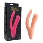 Телесный двойной вибратор INDULGENCE Rechargeable Insatiable Desire - 21 см. (Howells 174217flash)