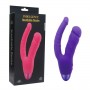 Фиолетовый двойной вибратор INDULGENCE Rechargeable Insatiable Desire - 21 см. (Howells 174217pur)