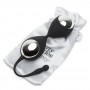 Черно-серебристые вагинальные шарики Inner Goddess Kegel Toner Balls (Fifty Shades of Grey FS-74942)