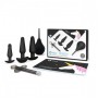 Набор в черном цвете для анальных игр ANAL EDUCATION SET (b-Vibe BV-012-BLK)