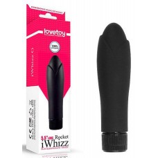 Черный мини-вибратор iWhizz Rocket - 13,5 см. (Lovetoy 1021)