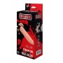 Телесный страпон на черных трусиках STRAP ON REAL DILDO - 20 см. (Dream Toys 21706)