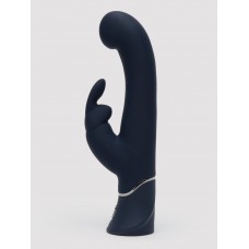 Темно-синий вибратор-кролик Greedy Girl Real-Feel Rabbit Vibrator - 25,4 см. (Fifty Shades of Grey FS-80006)