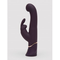 Фиолетовый вибратор-кролик Greedy Girl G-Spot Stroker Rabbit Vibrator - 24,1 см. (Fifty Shades of Grey FS-80004)