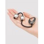 Серебристые шарики Inner Goddess Mini Silver Pleasure Balls 85g на черном силиконовом шнурке (Fifty Shades of Grey FS-74939)