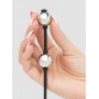 Серебристые шарики Inner Goddess Mini Silver Pleasure Balls 85g на черном силиконовом шнурке (Fifty Shades of Grey FS-74939)