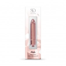 Розовая гладкая вибропуля So Divine Halo Bullet Vibrator - 8 см. (So divine J600DROSEGOLD)