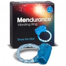 Синее эрекционное кольцо Mendurance Vibrating Ring (So divine J301)