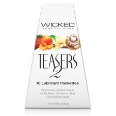 Набор из 10 вкусовых лубрикантов Wicked Teasers 2 (Wicked 90390)