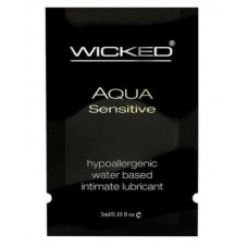 Мягкий лубрикант на водной основе WICKED AQUA Sensitive - 3 мл. (Wicked 90204-sachet)