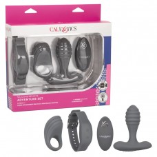 Серый вибронабор Silicone Remote Adventure Set (California Exotic Novelties SE-0077-82-3)