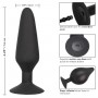 Черная расширяющаяся анальная пробка XL Silicone Inflatable Plug - 16 см. (California Exotic Novelties SE-0430-30-3)