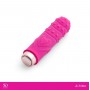 Ярко-розовая рельефная вибропуля Je Taime Silky Touch Vibrator - 9,4 см. (So divine J20094PINK)