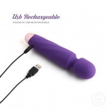 Фиолетовый вибромассажер Smooth Operator Rechargeable Wand - 19,5 см. (So divine J01615)