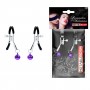 Оригинальные зажимы на соски с фиолетовыми шариками (Bior toys NTB-80687)