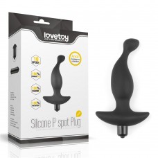 Черный анальный вибростимулятор простаты P Spot Plug - 15 см. (Lovetoy LV2605BLK)