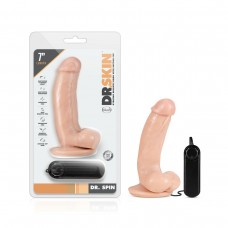 Телесный ротатор Dr. Spin 7 inch Gyrating Realistic Dildo - 17,78 см. (Blush Novelties BL-18433)