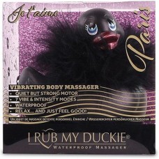 Черный вибратор-уточка I Rub My Duckie 2.0 Paris (Big Teaze Toys 27311)