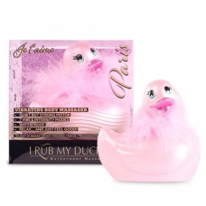 Розовый вибратор-уточка I Rub My Duckie 2.0 Paris (Big Teaze Toys 27312)