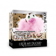 Белый вибратор-уточка I Rub My Duckie 2.0 Wild с леопардовым принтом (Big Teaze Toys 27381)