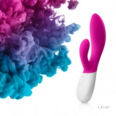 Вибромассажер с клиторальным стимулятором INA Wave Cerise (Lelo LEL1279 Ina Wave Cerise)