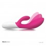 Вибромассажер с клиторальным стимулятором INA Wave Cerise (Lelo LEL1279 Ina Wave Cerise)